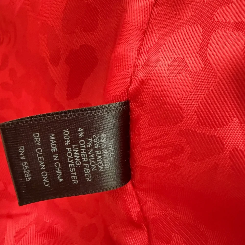 Express Red Jacket with Gold Accents - Picture 12 of 13
